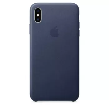 Custodia in pelle Apple MRWU2ZM/A iPhone XS Max Midnight Sigillatura originale