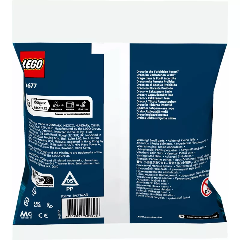 Giocattolo da costruzione LEGO Harry Potter set modello 30677 – Draco nella Foresta Proibita scena con minifigure
