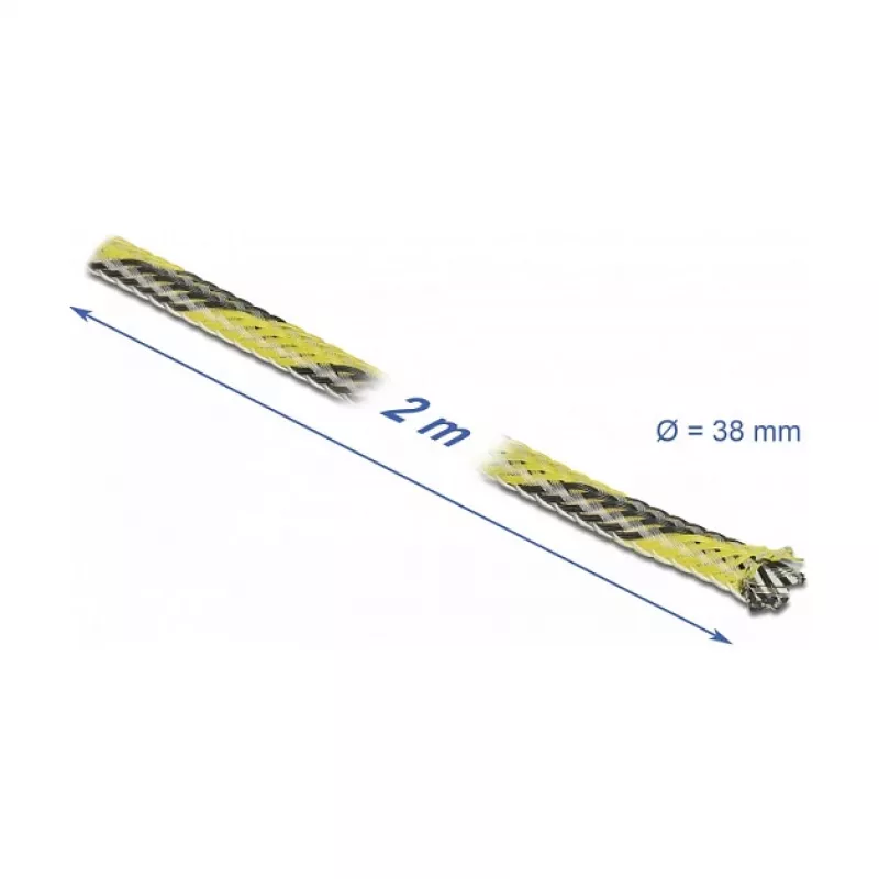 Guaina per cavo DeLOCK 20752 nero giallo