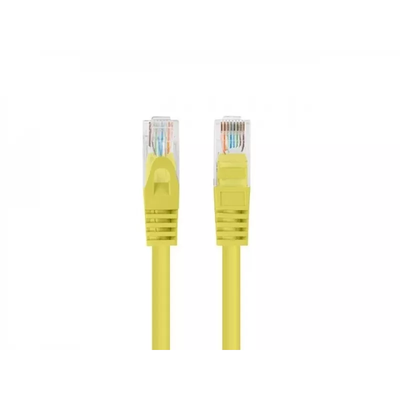 Lanberg PCU6-20CC-0150-Y Cavo patch Cat.6 UTP, 1,5 m, Giallo, confezione da 10