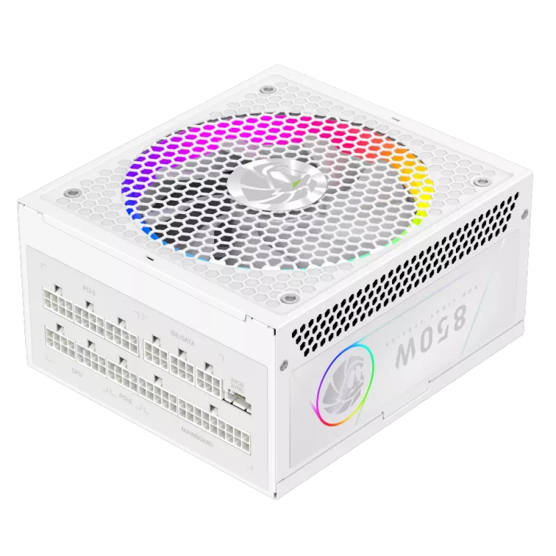 Gamemax alimentatore, 80 PLUS, Gold | RGB 850G WH | 850 W