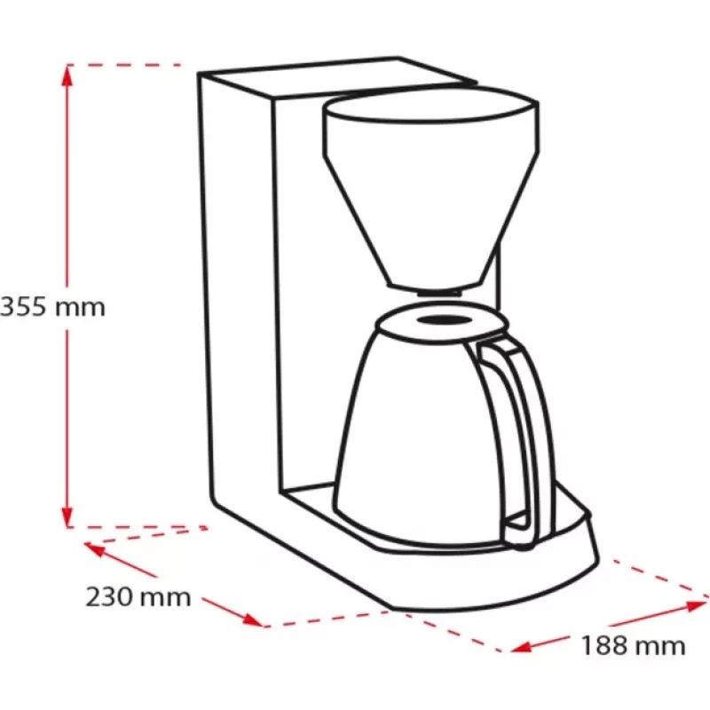 MELITTA Enjoy Therm - Macchina per caffè - 12 tazze