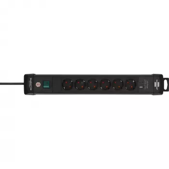 Prolunga elettrica Brennenstuhl 1951160608 3 m 6 prese AC per interni nero