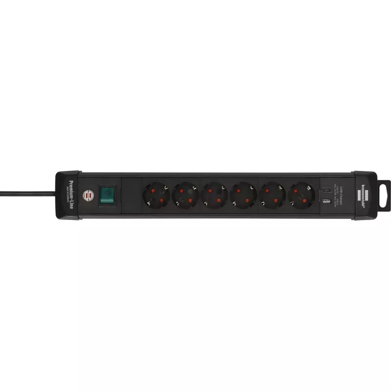 Prolunga elettrica Brennenstuhl 1951160608 3 m 6 prese AC per interni nero