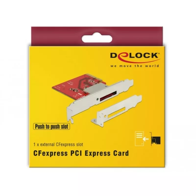 DeLOCK PCI Express > 1x slot esterno CFexpress - lettore di schede (CF) - PCI Express x4 3.0 (91748)