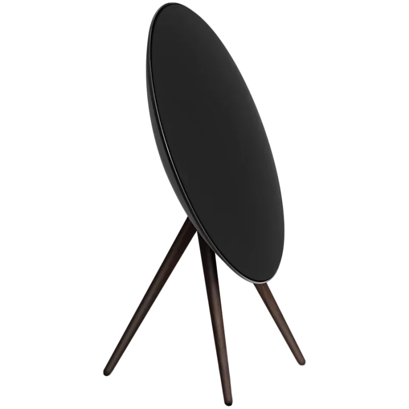 Lautoparlante Beosound A9 5. Generation Black Anthracite (retro nero/copertura nera/gambe Dark Oak)
