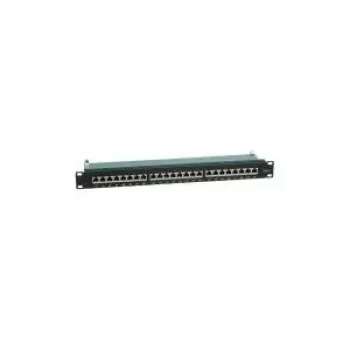 Patch panel VALUE Cat.6 19 pollici 24 porte schermato nero