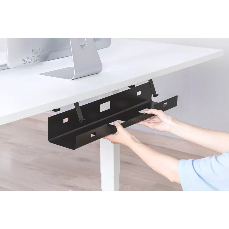 Digitus DA-90450 canalina per gestione cavi 600x135x108mm nero acciaio 1