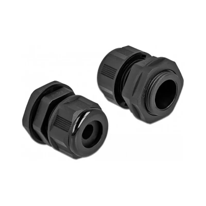 Pressacavo DeLOCK 60365 nero plastica 2 pz.