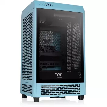 Thermaltake The Tower 200 turchese Tempered Glass