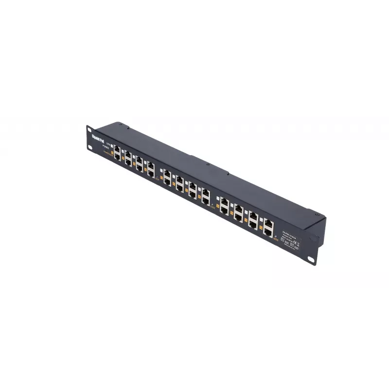 Extralink Gigabit PoE Injector 12 porte 12x 1000Mb/s RJ45, rackmount