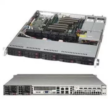 Super Micro Supermicro SC113M FAC2-R804CB - montaggio rack - 1U - ATX - SATA/SAS - hot-swap 800 Watt - nero (CSE-113MFAC2-R804CB)