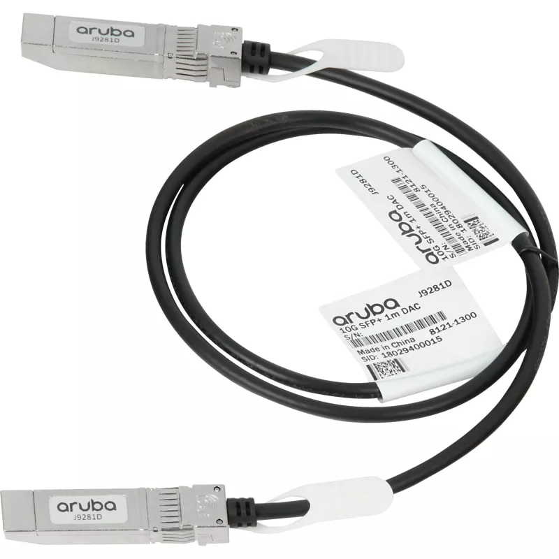 HPE 10G SFP+ to SFP+ 1m cavo in rame a collegamento diretto InfiniBand SFP+ nero