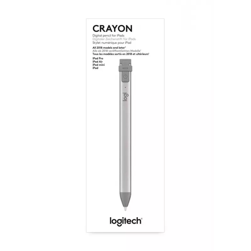 Logitech Crayon - penna digitale per Apple iPad - Lightning - grigio