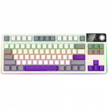 LORGAR KBP70TKLW, tastiera da gaming meccanica TKL wireless Pro, beige, layout EN