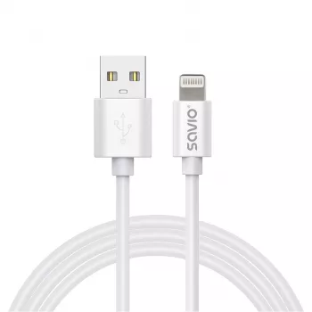 Cavo USB Savio Cl-193 USB 2.0 2 m USB A USB C/Lightning bianco