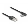 Cavo USB 2.0 DeLOCK Type-A maschio a USB Type-C maschio angolare 0,5 m nero