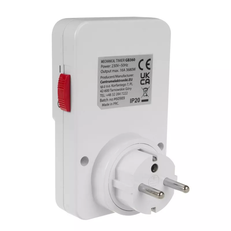 Timer meccanico GreenBlue GB360 — timer meccanico per presa con programmazione