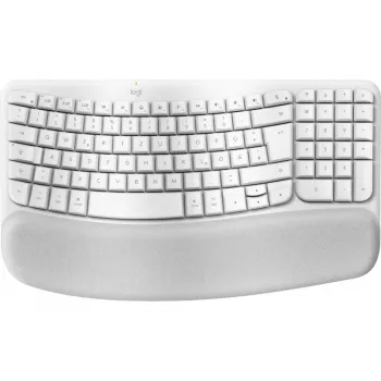 Tastiera Logitech Wave Keys per Mac QWERTZ tedesco bianco