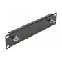 Pannello frontale DeLOCK 10 pollici con 2 x connettore femmina BNC 1U nero