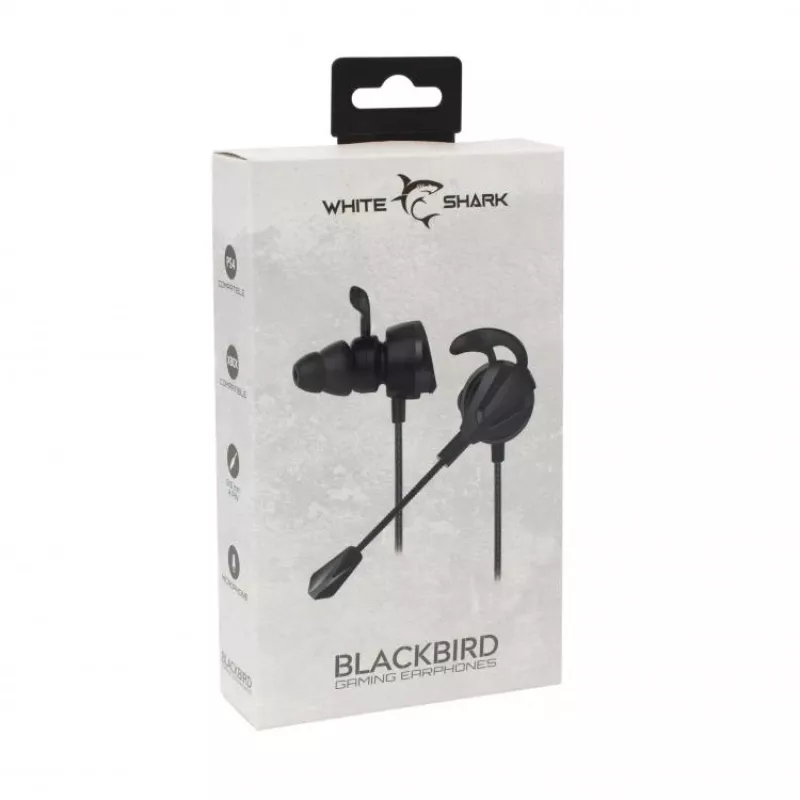 Cuffie White Shark BLACKBIRD