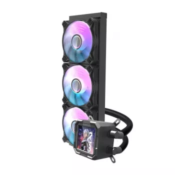 Raffreddamento a liquido CPU Darkflash DV360S radiatore 360 mm, illuminazione RGB, nero