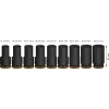 Set di bussole Bosch PRO 3/4 pollice, 9 pezzi, bussole profonde, nero