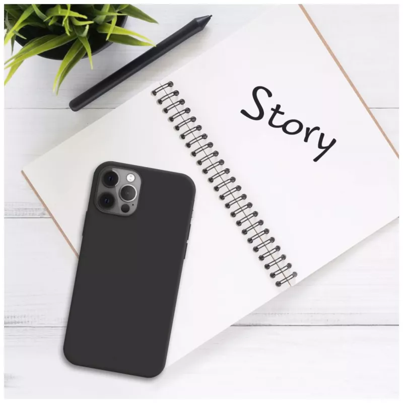 Fixed Story cover posteriore in gomma per Samsung Galaxy A17 4G/5G, nero