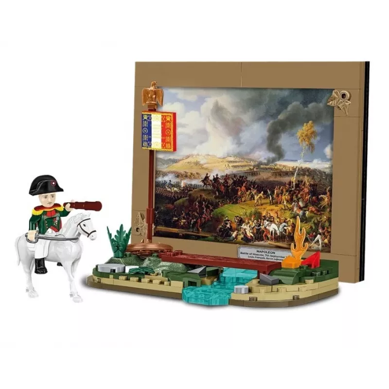 Set da costruzione Cobi Napoleone battaglia di Mosca 145 pezzi kit di montaggio diorama storico