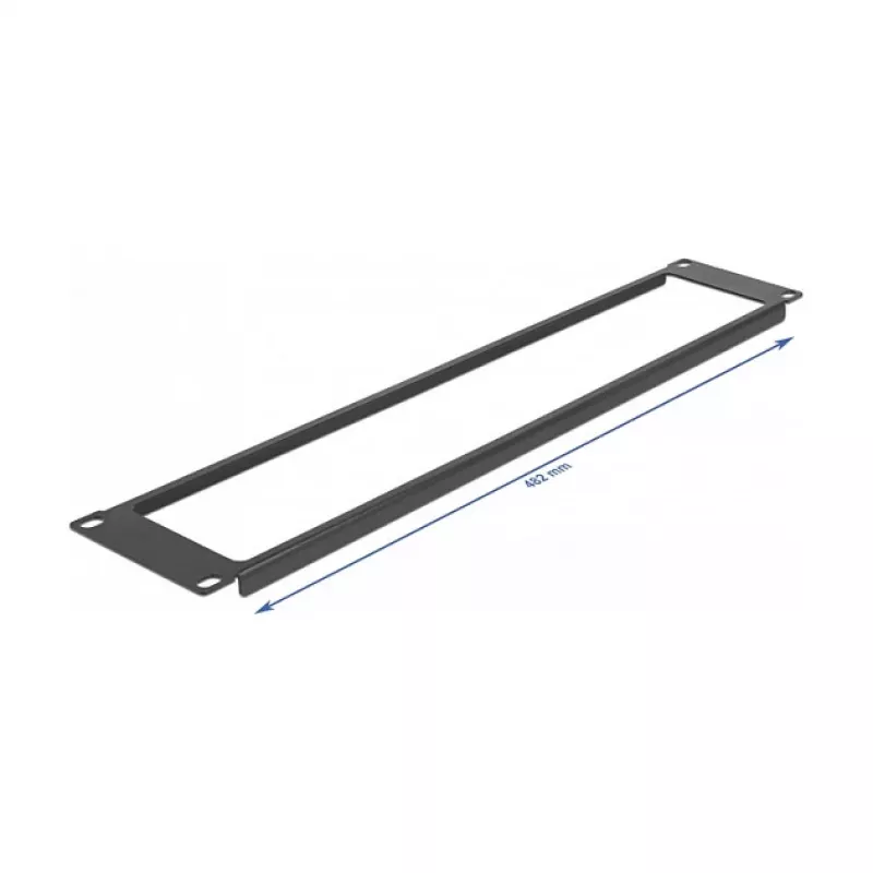 Pannello cieco DeLOCK armadio di rete 19 pollici con apertura 2U nero