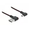 Cavo USB DeLOCK EASY-USB 2.0 connettore maschio Type-A su connettore maschio Micro-B angolare 0,2 m nero