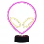 Lampada da tavolo MANTA SNL86PK Style Neon Lights UFO rosa – lampada neon decorativa rosa