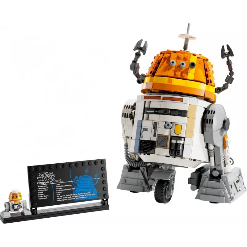 Set da costruzione LEGO Star Wars Chopper C1-10P modello droide astromeccanico 75416, 1039 pezzi, età 10+, altezza 220 mm