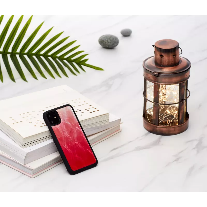 Custodia per smartphone iKins per iPhone 11 — Pink Lake con dettagli neri