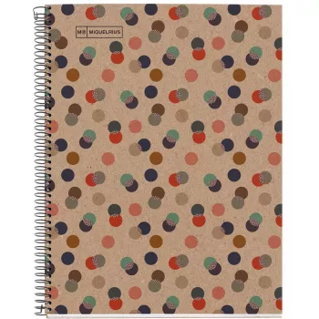 Blocco college MIQUELRIUS design ecologico 1 a righe DIN A4 con margine interno (A615899)