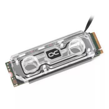 Dissipatore ad acqua per SSD Alphacool HDX Apex M.2 2280, acrilico aRGB