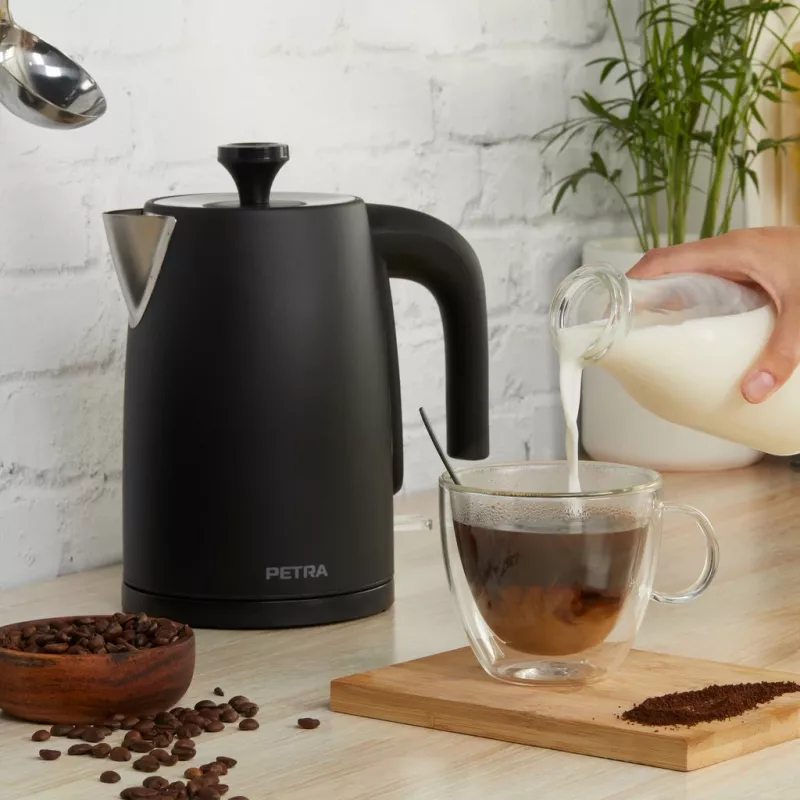 Bollitore Petra 1,7 l 3 kW nero opaco
