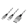 LogiLink CU0202 cavo USB USB 2.0 1,2 m USB A USB C/Micro-USB A grigio