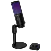 LORGAR SMP40, microfono RGB con tasto di mute esterno e supporto in metallo, nero