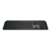 Logitech MX Keys S 920-011589 tastiera wireless a grandezza standard, Bluetooth LE / Logi Bolt, retroilluminata, ricaricabile via USB-C, QWERTY US International, con poggiapolsi, grafite