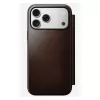 Custodia per cellulare Nomad Modern Leather Folio Cover per iPhone 17 Pro Max — marrone, pelle, schermo da 6,3