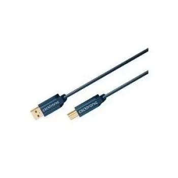 Cavo USB ClickTronic 3 m USB 2.0 A/B m/m 3 m USB A USB B blu (70097)