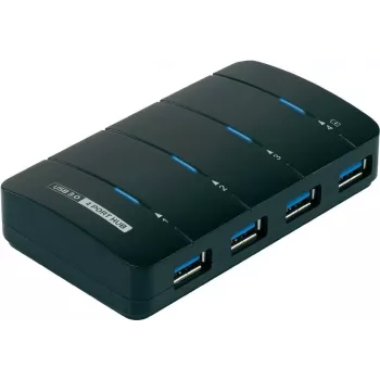 Renkforce hub USB 3.0 a 4 porte, nero