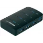 Renkforce hub USB 3.0 a 4 porte, nero