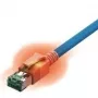 Easylan CS1OBADAD0020 cavo di rete RJ45, cavo patch CAT 6a S/FTP 2 m blu con LED 1 pz.
