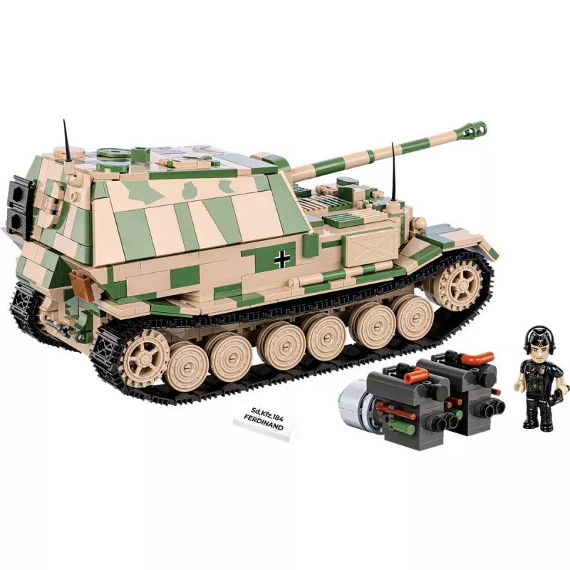 Cobi Historical Collection WWII SD. veicolo. carro armato Ferdinand, multicolore