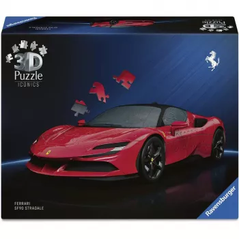 Puzzle 3D Ravensburger Iconics Ferrari SF90 Stradale – kit di montaggio da collezione