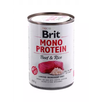 BRIT Mono Protein Beef & Rice - cibo umido per cani - 400g