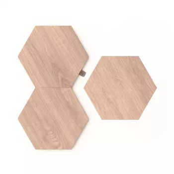 Illuminazione d'atmosfera Nanoleaf Elements effetto legno Hexagon Kit di espansione 3 pezzi