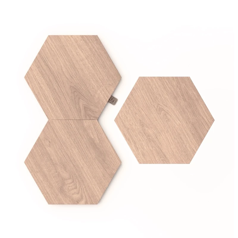 Illuminazione d'atmosfera Nanoleaf Elements effetto legno Hexagon Kit di espansione 3 pezzi
